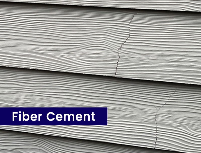 cracked fiber cement siding
