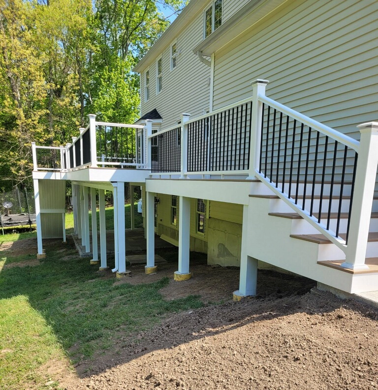 brand new deck after construction